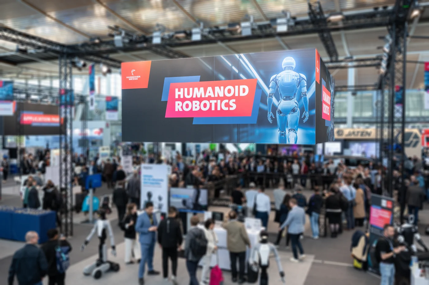 Hannover Messe — KI-gestützte Bildwelt, Humanoid Robotics